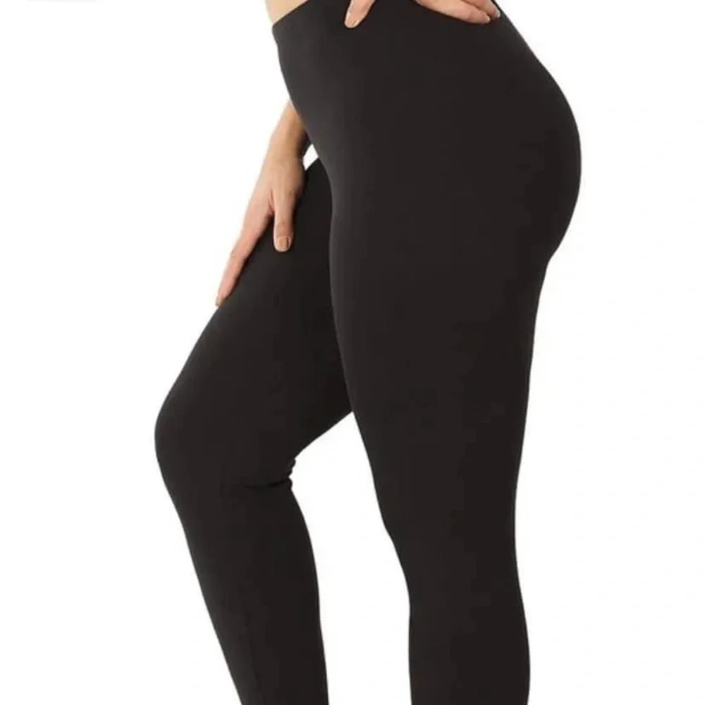 Plus size black leggings New 1xl